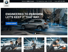 Tablet Screenshot of bmwserviceofaustin.com